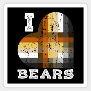 I Love Bears for Gay Bears and Bear Admirers or Chasers | BearlyBrand Sticker